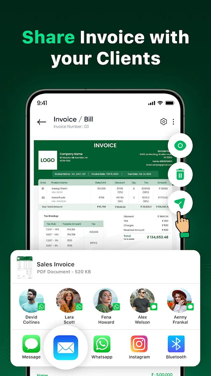 Invoice Maker - Easy Invoice Google Play screen 12 of 16 (store): Google Play