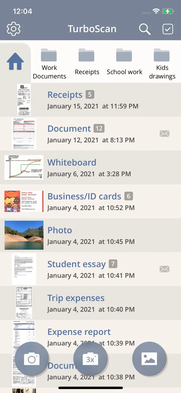 App Store flow in TurboScan™: document scanner