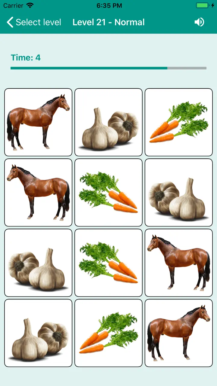 Brain game. Picture Match App Store screen 5 of 6 (store): App Store