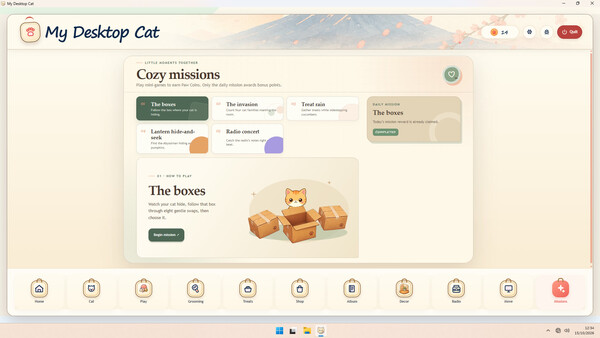 My Desktop Cat Screenshots pantalla 7 de 7 (game): Gameplay