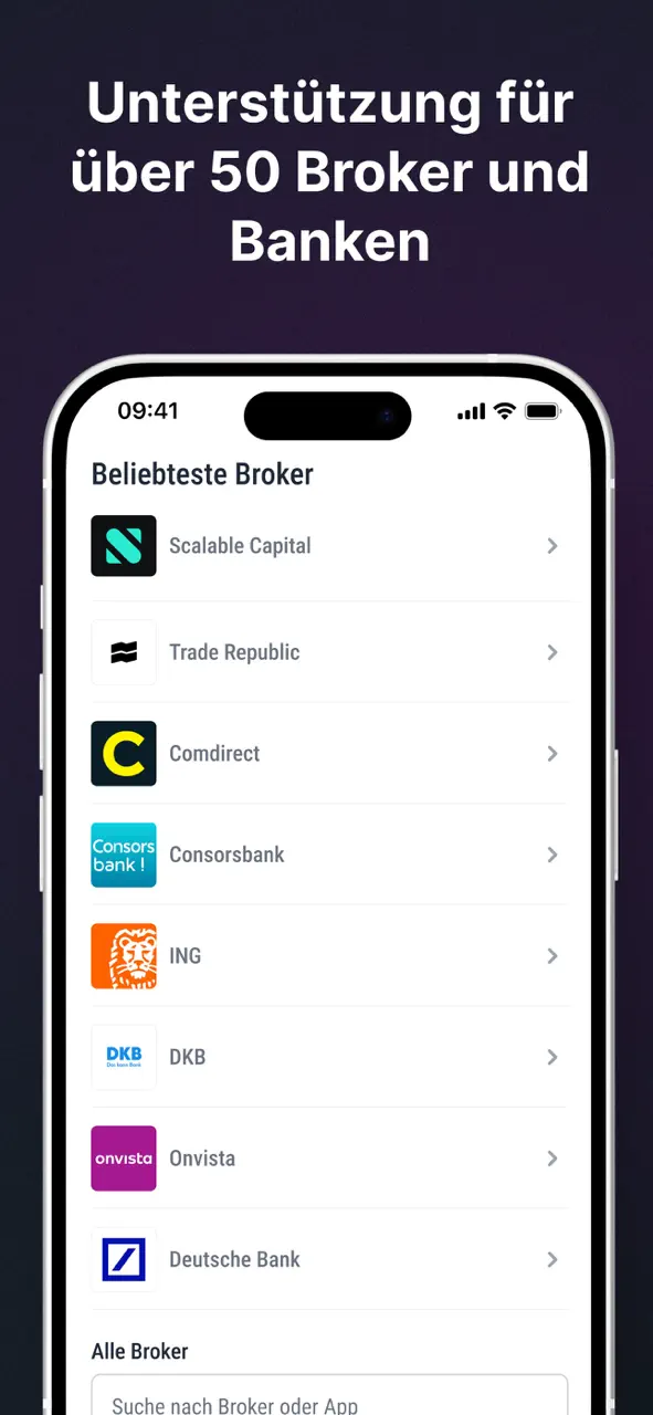 Parqet: Portfolio Tracker App Store pantalla 8 de 9 (store): App Store