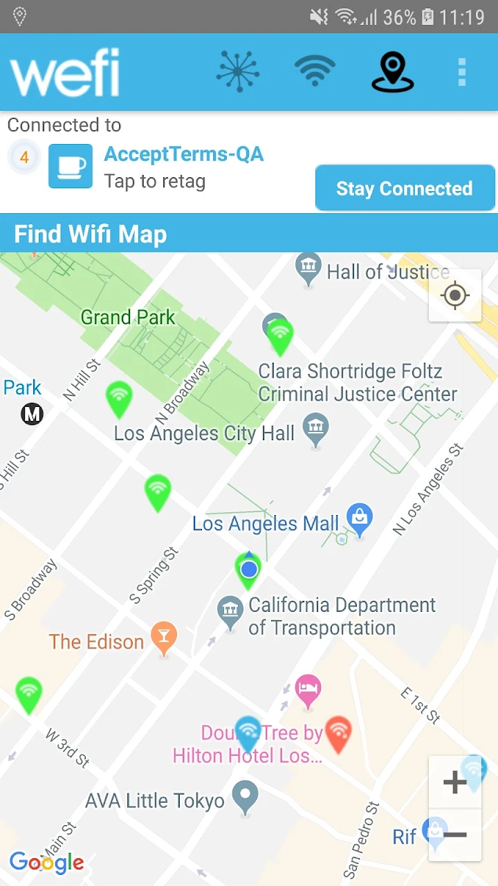 Google Play flow in Find Wifi Beta