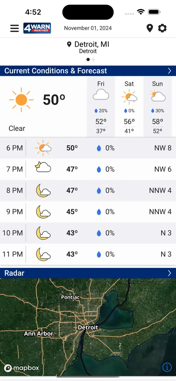 App Store flow in WDIV 4Warn Weather