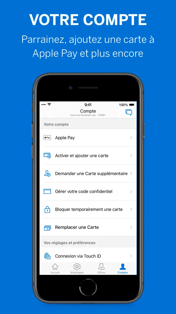 Amex France App Store pantalla 10 de 10 (store): App Store