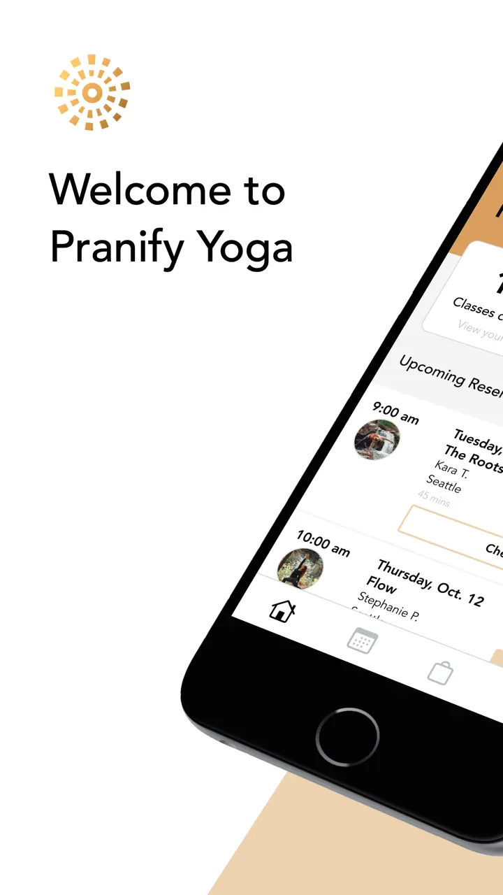 App Store flow in Pranify Yoga