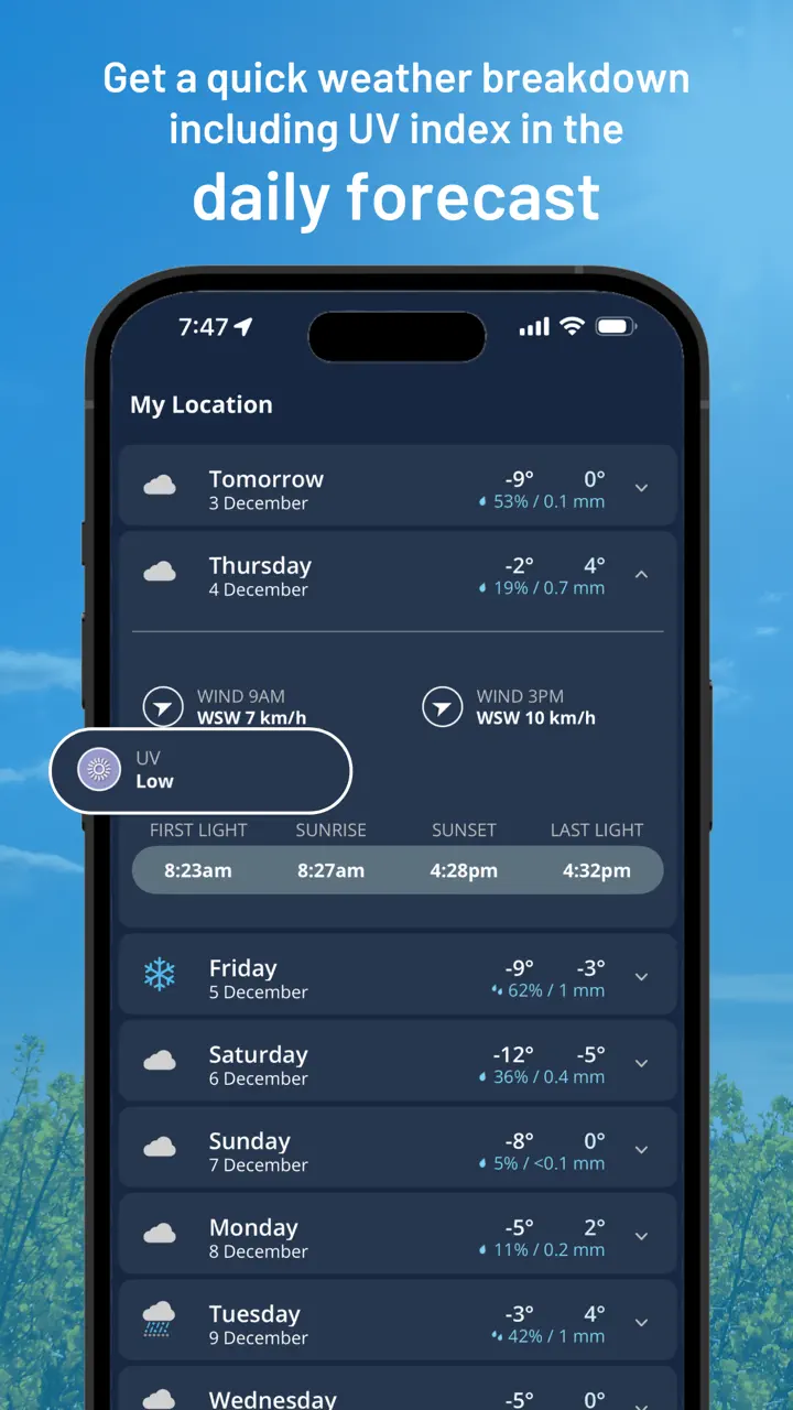 Weatherzone: Weather Forecasts App Store pantalla 5 de 9 (store): App Store