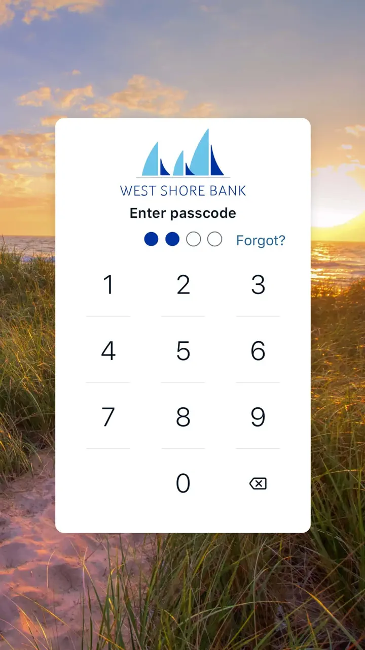 App Store flow in West Shore Bank Touch