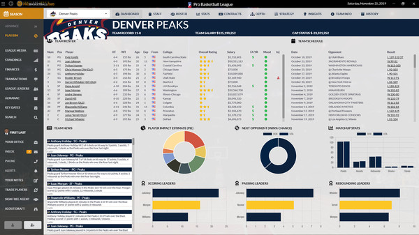 Draft Day Sports: Pro Basketball 2020 Screenshots pantalla 6 de 7 (game): Gameplay
