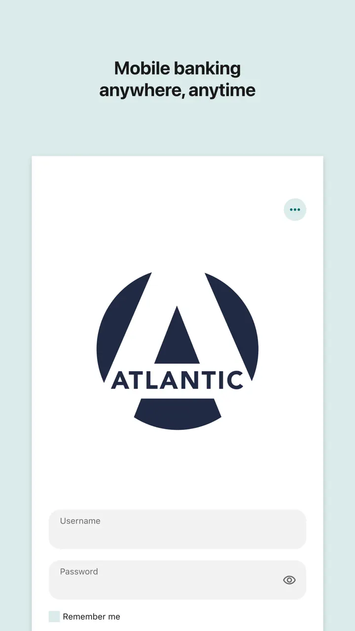 App Store flow in Atlantic Mobile Banking
