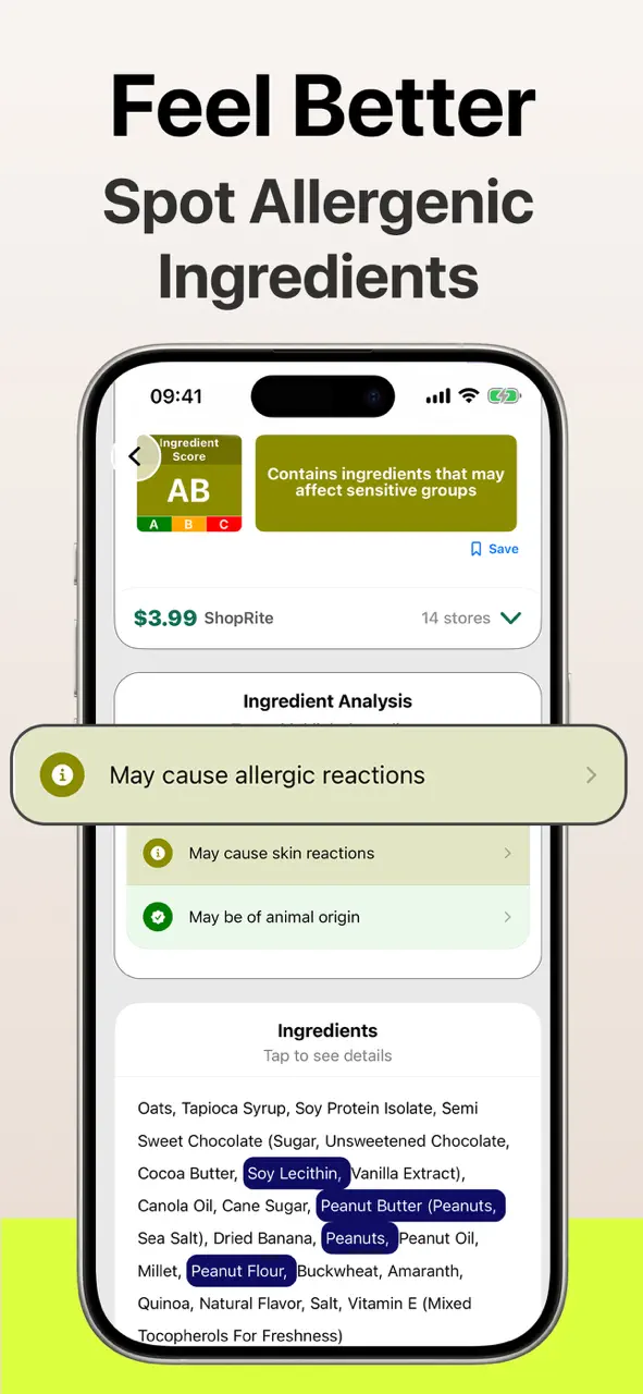 Labeled Food Scanner & Checker App Store pantalla 5 de 9 (store): App Store