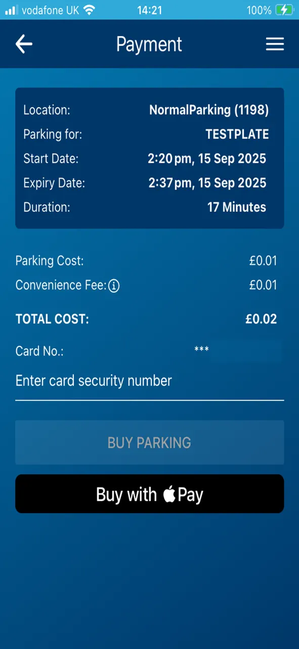 Apcoa Connect Ireland App Store pantalla 7 de 7 (store): App Store