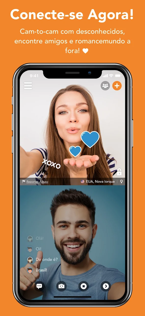 Google Play flow in Camsurf: Conheça mais pessoas