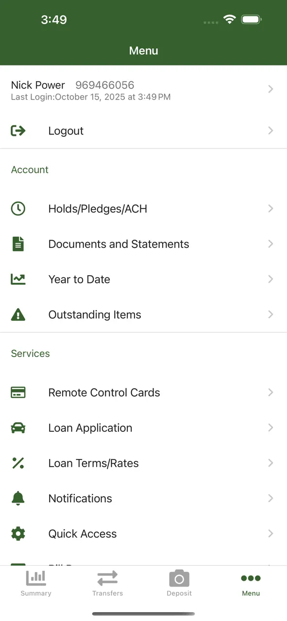 Northwoods Credit Union App Store pantalla 5 de 5 (store): App Store