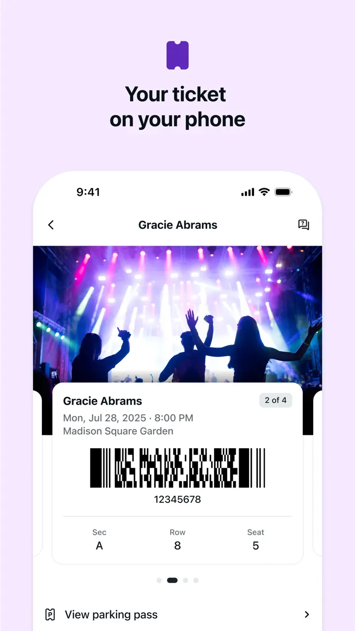 StubHub: Event Tickets App Store pantalla 5 de 6 (store): App Store